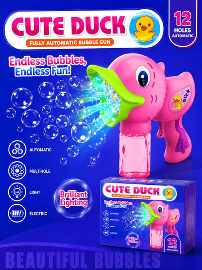 Cute Duck Automatic Bubble Gun