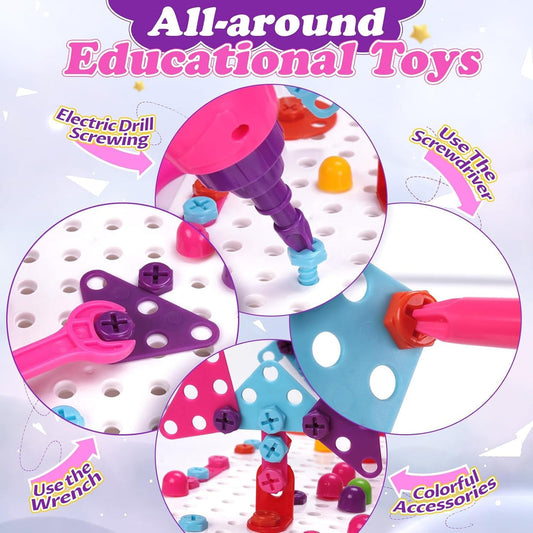 2D & 3D Creative Building Board – Educational DIY Toy for Kids