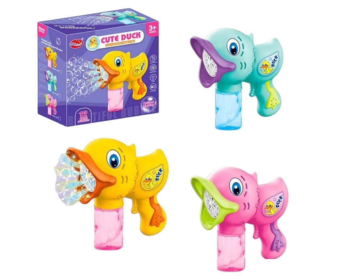Cute Duck Automatic Bubble Gun