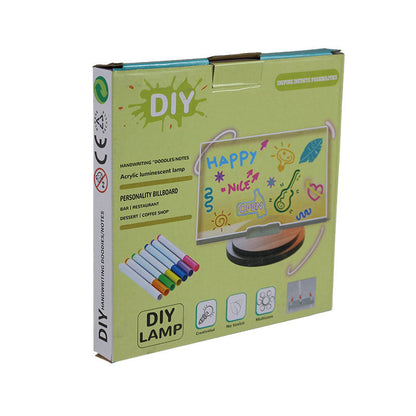 DIY Acrylic LED Message Board with USB Light & Color Markers