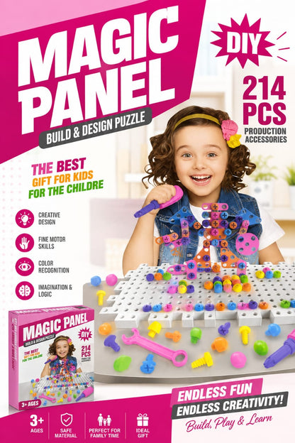 2D & 3D Creative Building Board – Educational DIY Toy for Kids